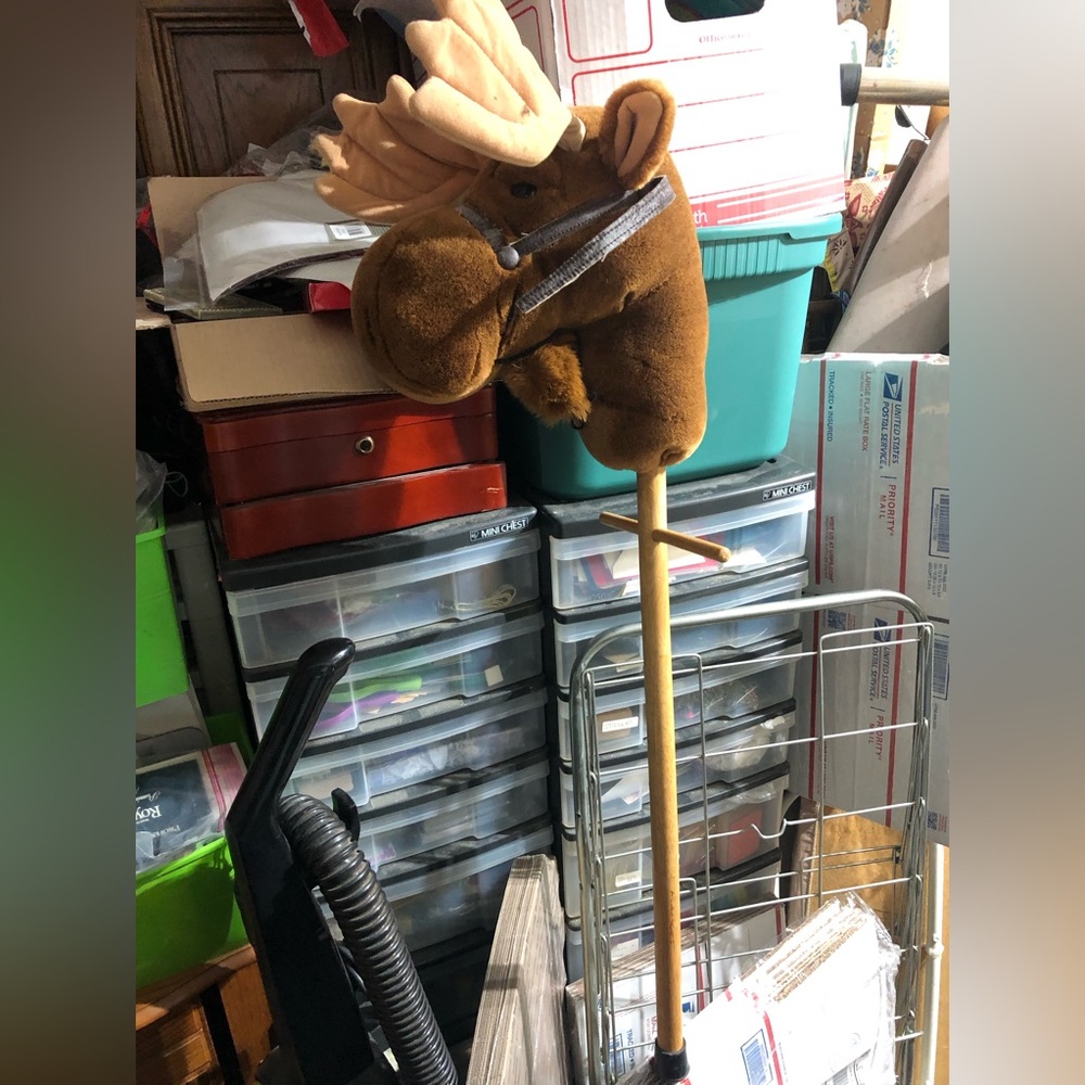 1990 Plush Creations Inc. Moose on a Stick - 595 $35 or $30 w/offer